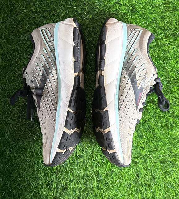 Brooks Ghost 13 Gray Aqua Mint Running Shoes  Size 7.5 - Picture 4 of 8